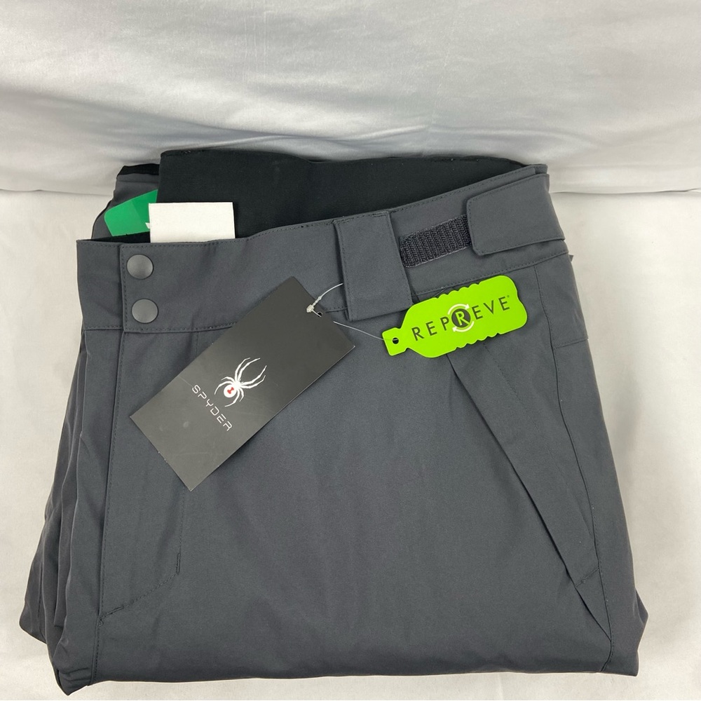 NWT REPREVE Spyder Men's Snow Ski Insulated Snowboard Pants in Gray Sz XL